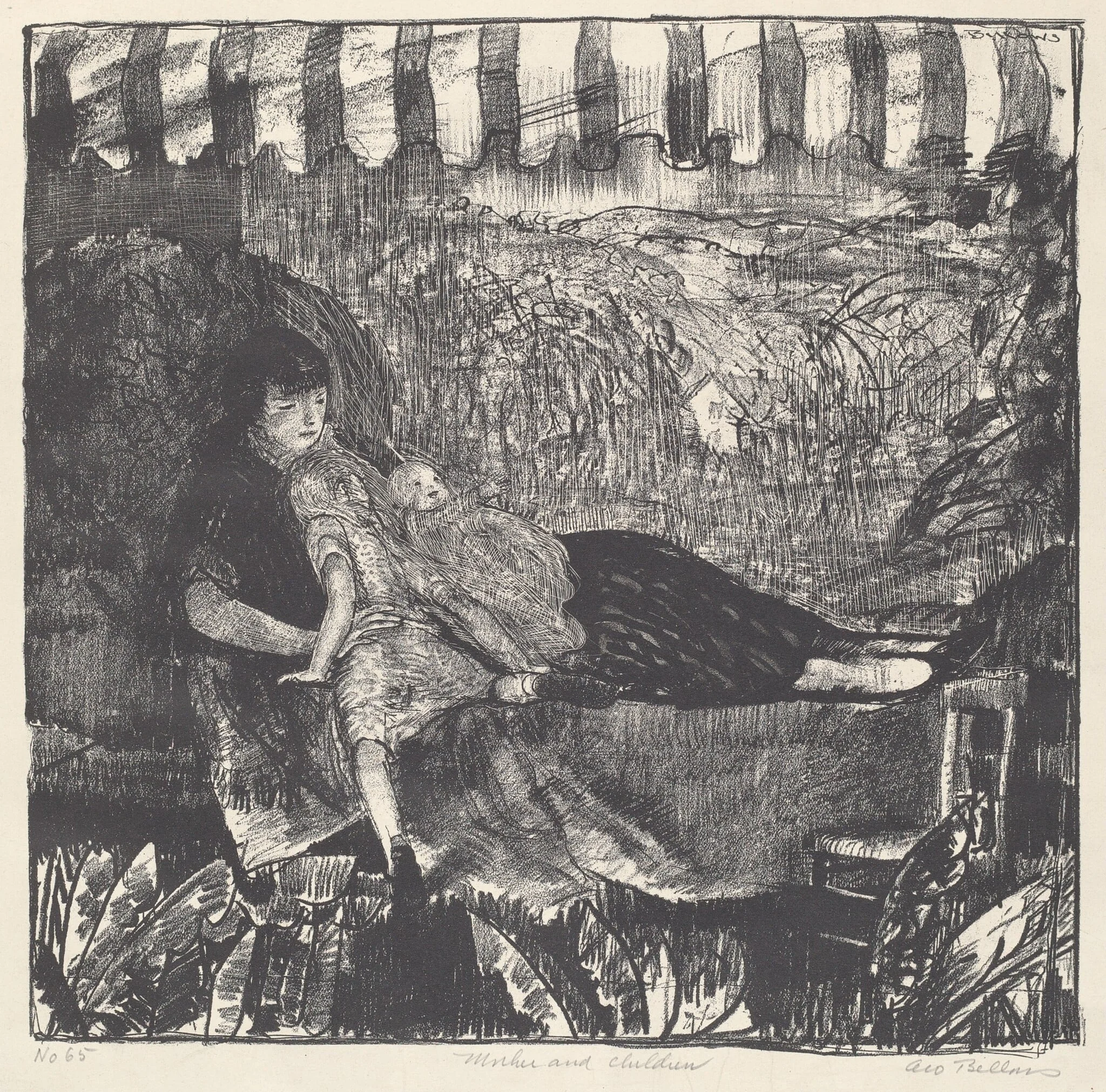 Mother and Children, detail
