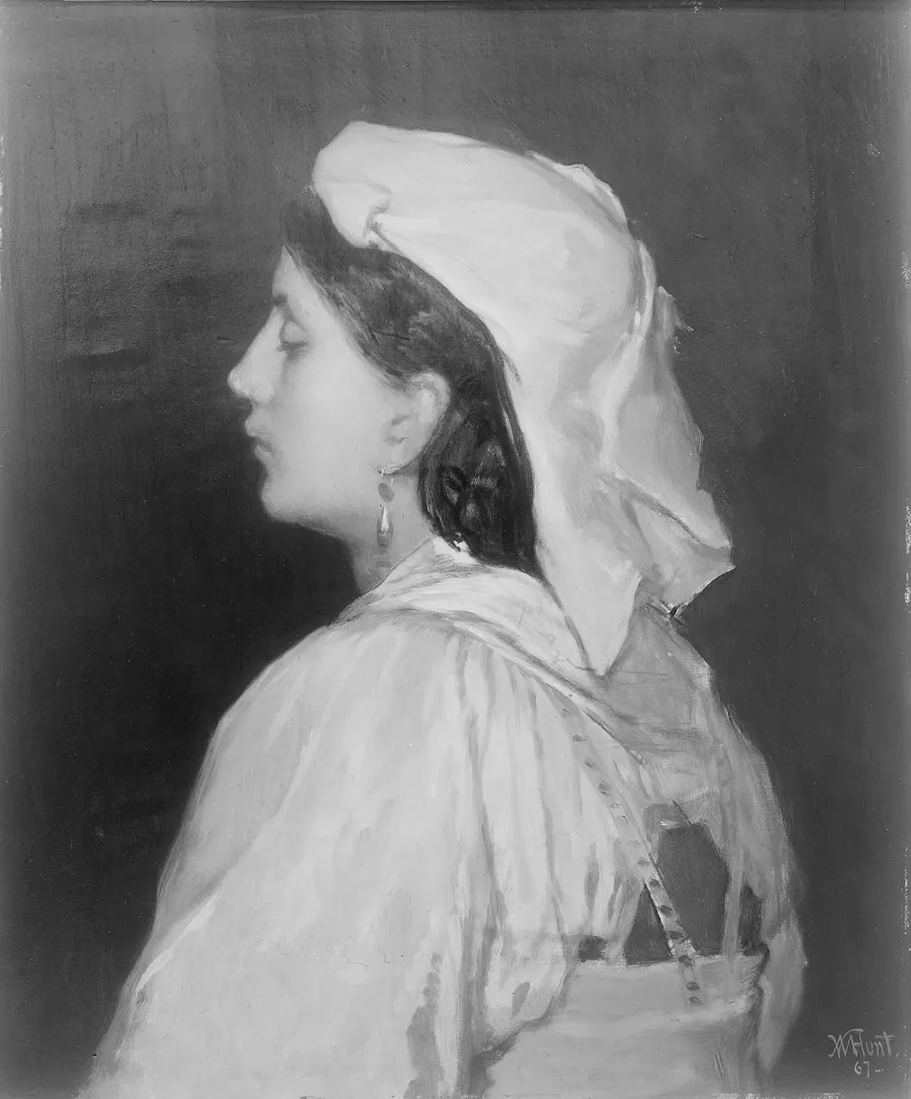 Italian Girl, by William Morris Hunt, unspecified, 1867