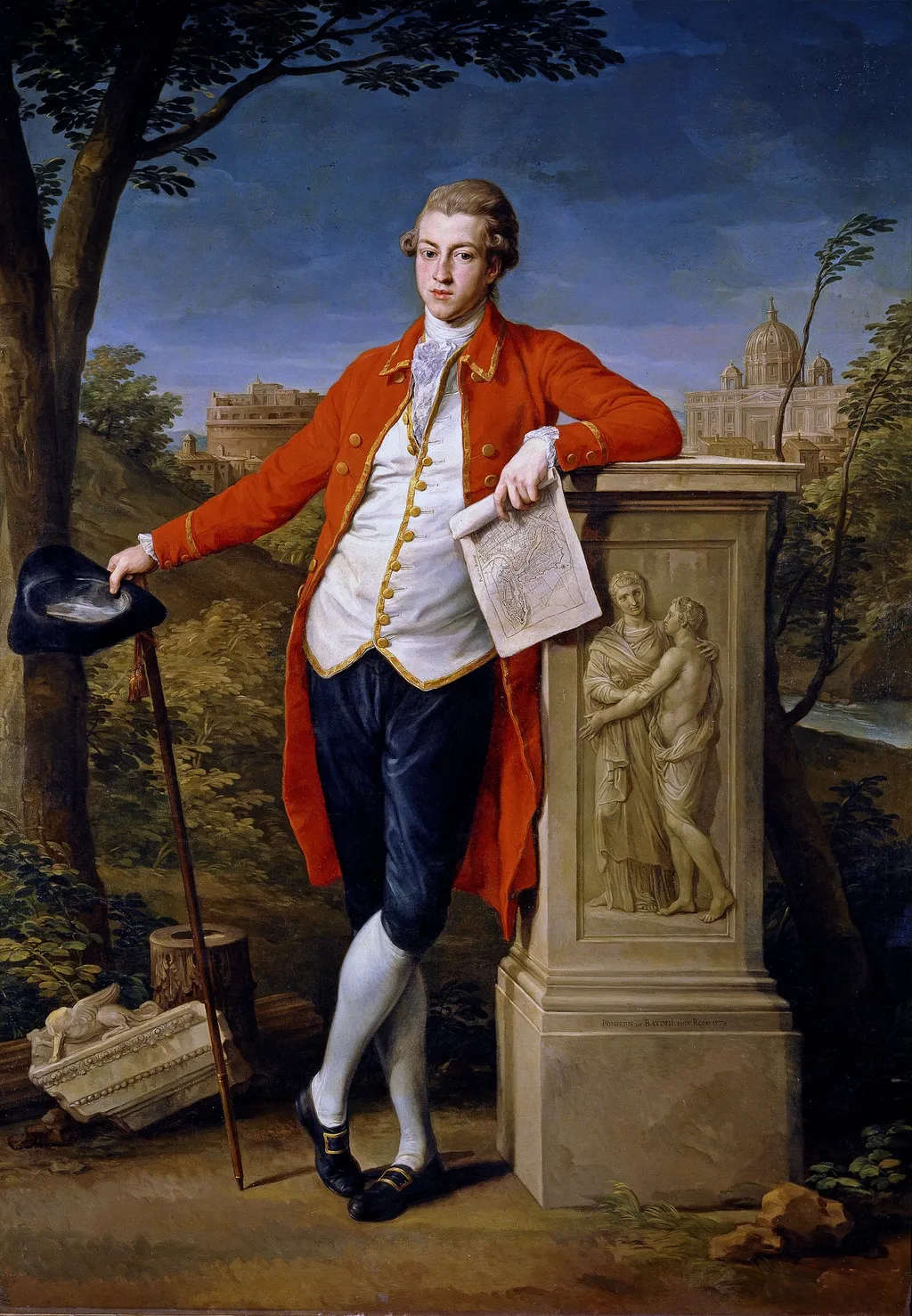 Francis Basset, I Baron of Dunstanville, by Pompeo Batoni, oil