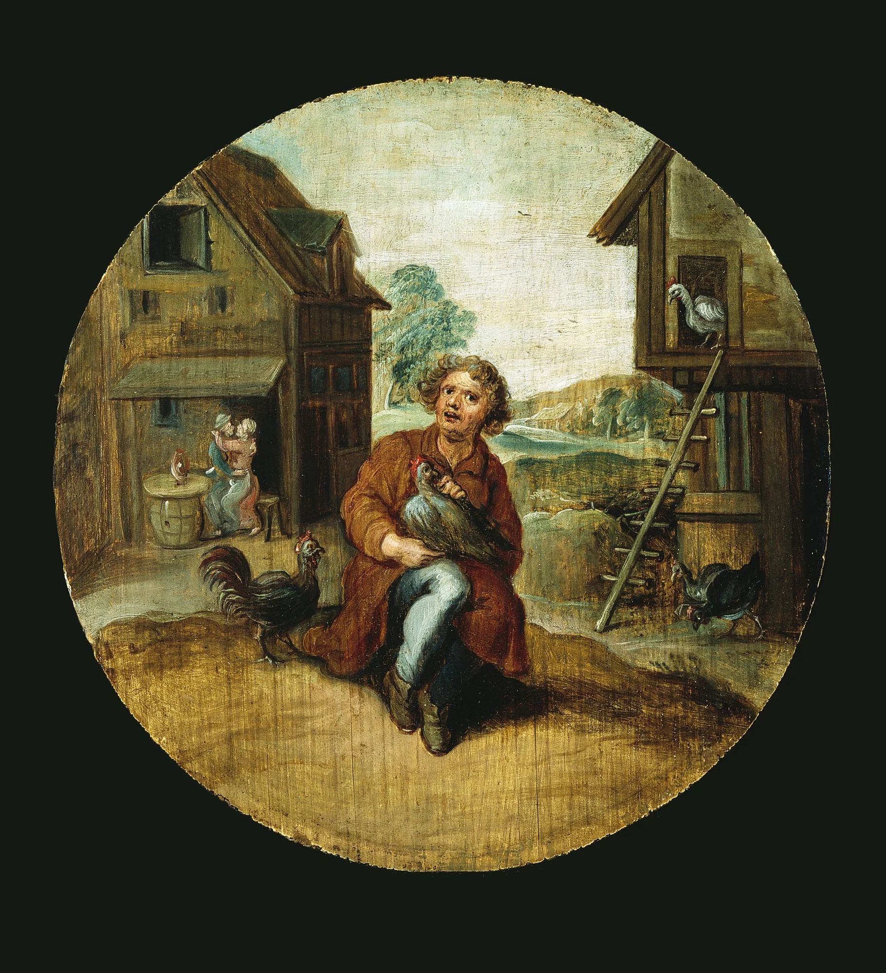 In the Farmyard, detail