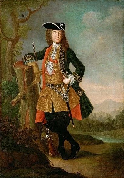 Kaiser Karl VI. (1685-1740) im Jagdkostüm, detail