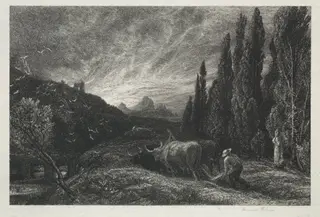 The Early Ploughman, by Samuel Palmer, 1861