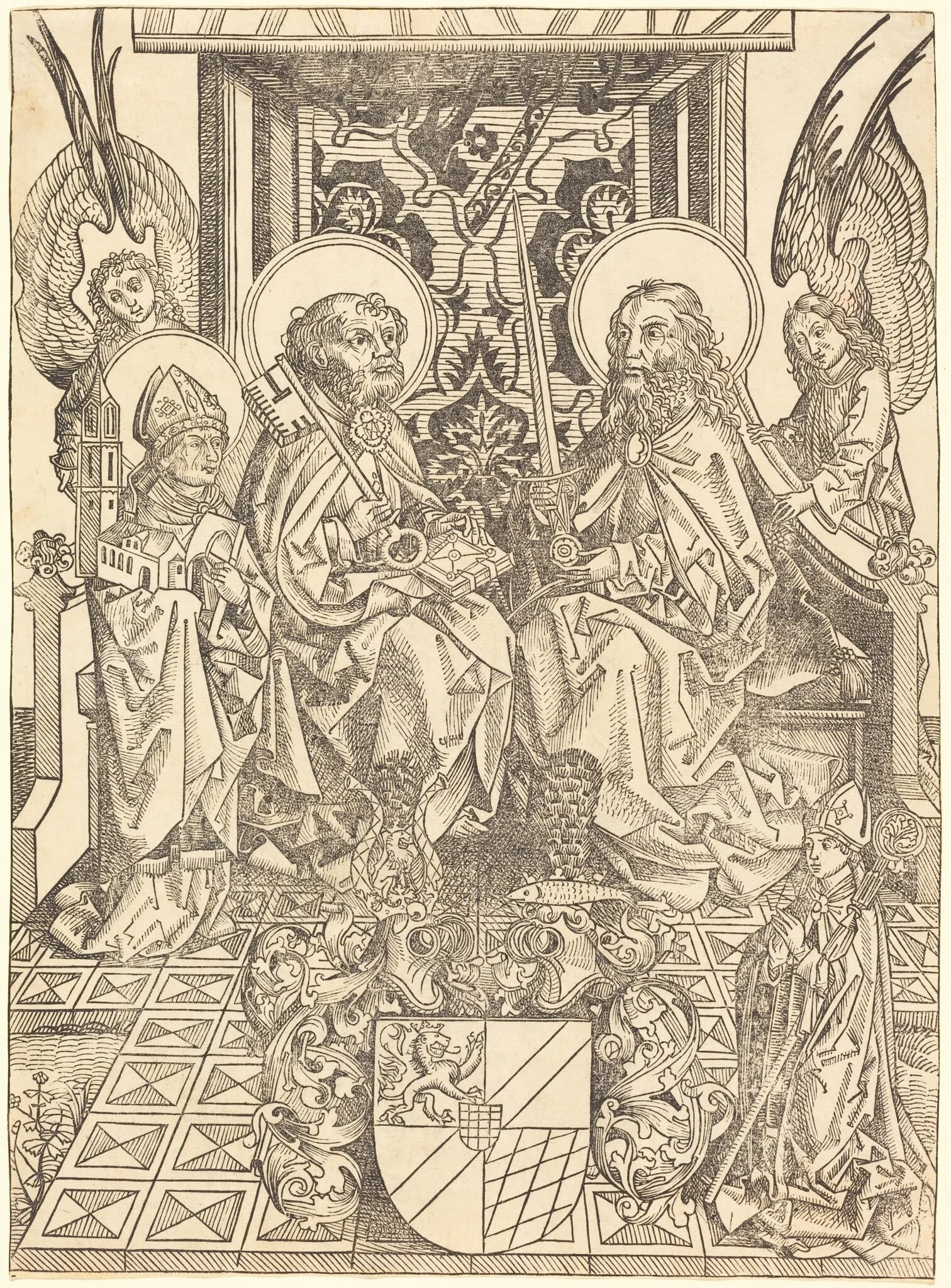 Saints Peter and Paul under a Canopy, detail