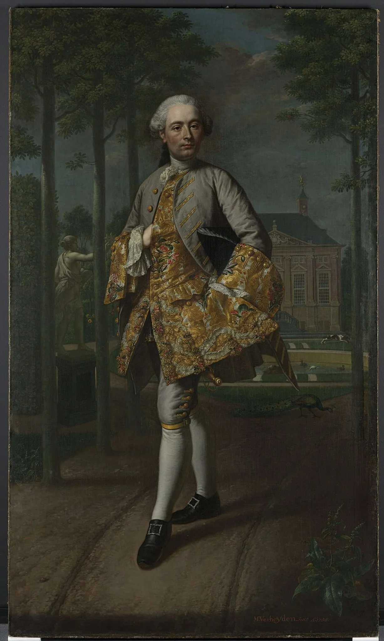 Portrait of Gerard Cornelis van Riebeeck, detail