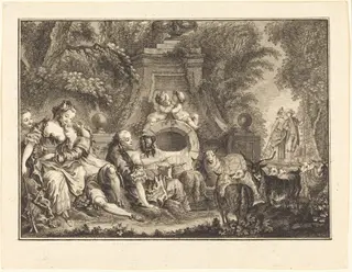 Country Pleasures, by Joseph de Longueil, ink, 1761