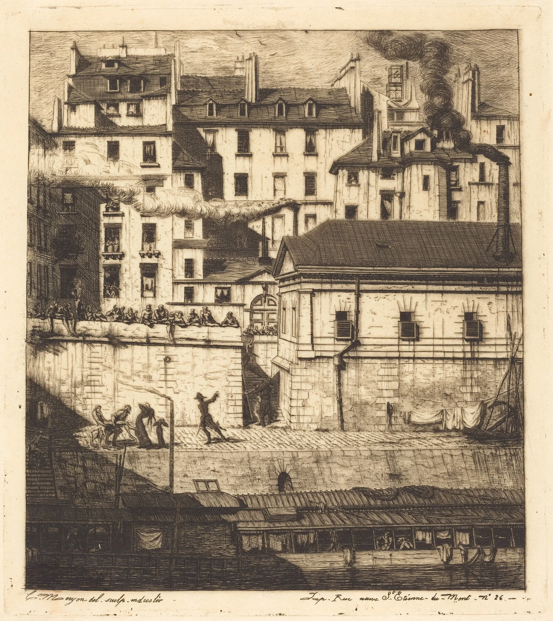 La morgue, Paris (The Mortuary), detail