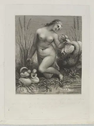 Leda, by Giovanni Vendramini, 1850