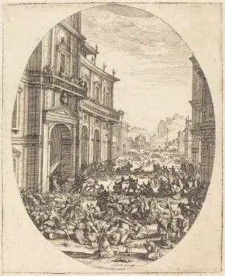 The Massacre of the Innocents, by Jacques Callot, ink, 1622