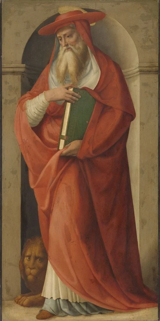 Saint Jerome, detail