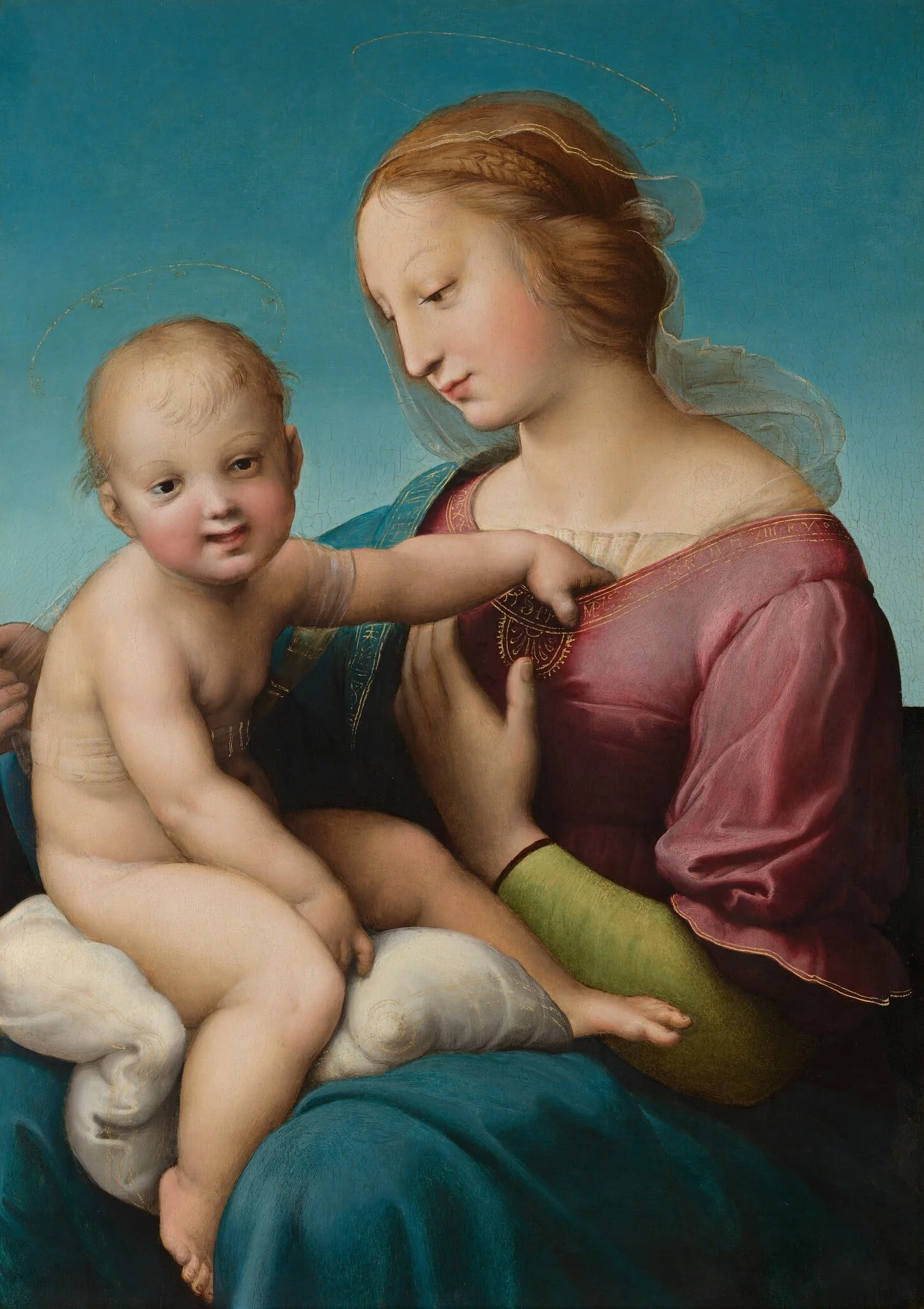 The Niccolini-Cowper Madonna, detail