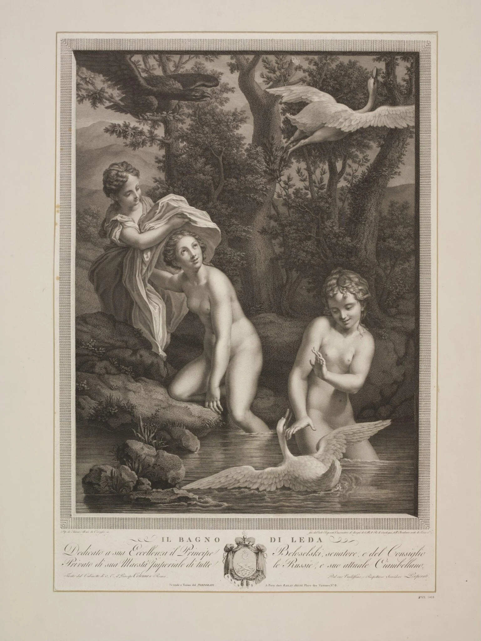 Leda Bathing, detail