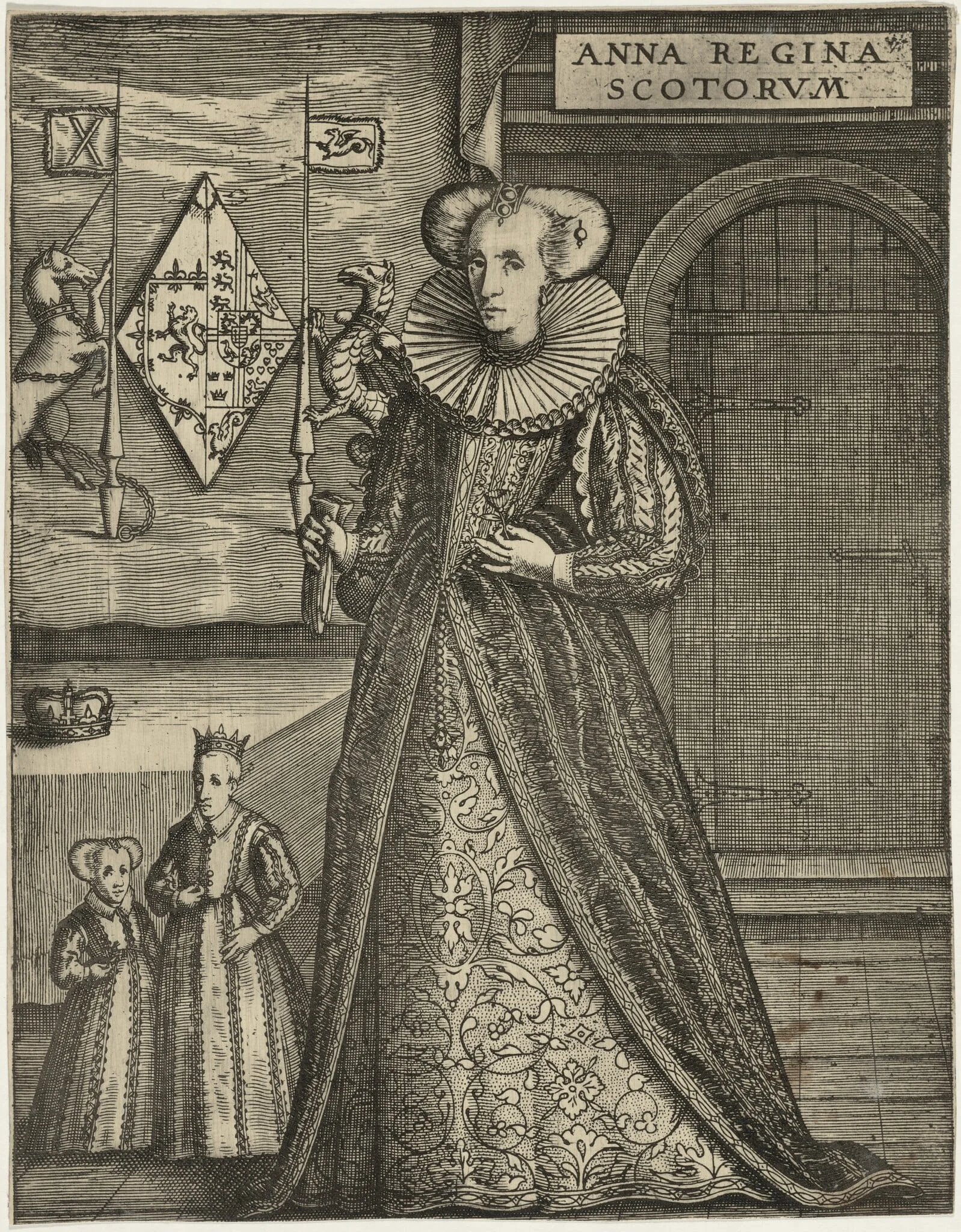 Anne of Denmark, detail