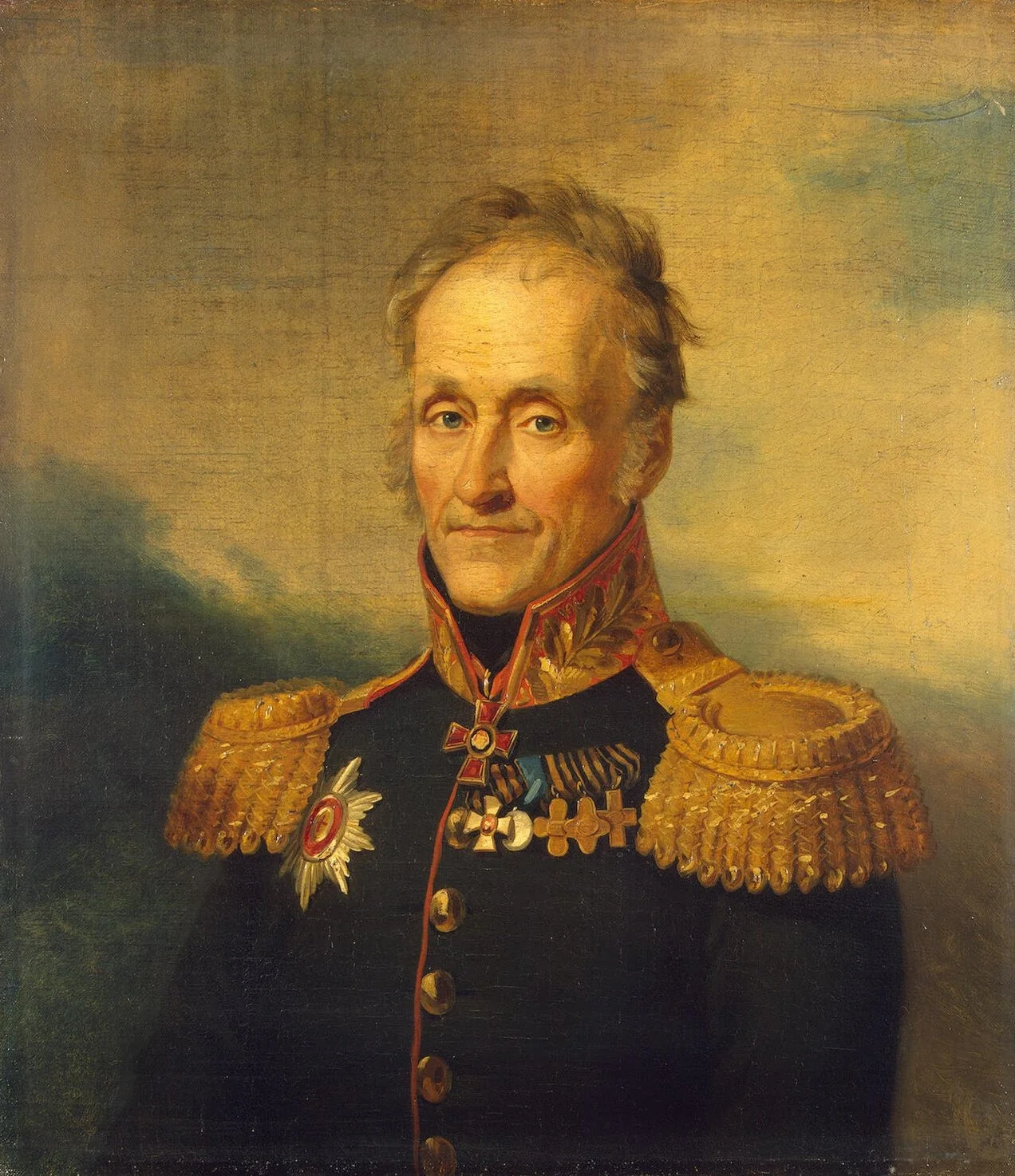 Portrait of Fyodor I. Saunders (1755-1836), detail