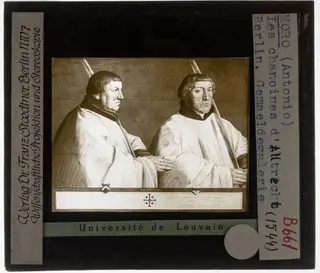 Anthonis Mor van Dashorst. The canons of Utrecht Cornelis van Hoorn and Antoon Taets van Ameronghen, by Antonis Mor, unspecified, 1544