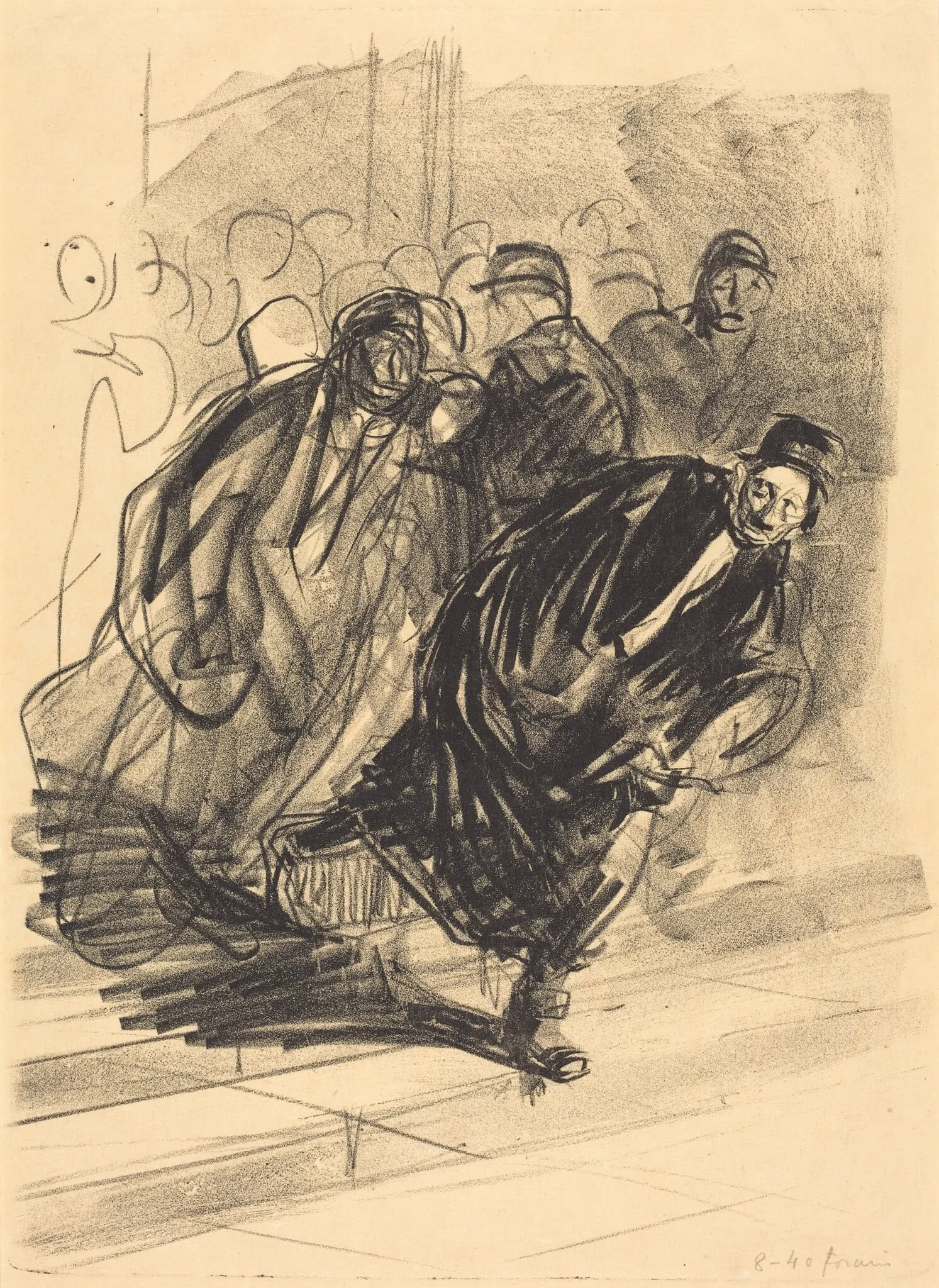 L'avocat pourchassé (The Lawyer Pursued), detail