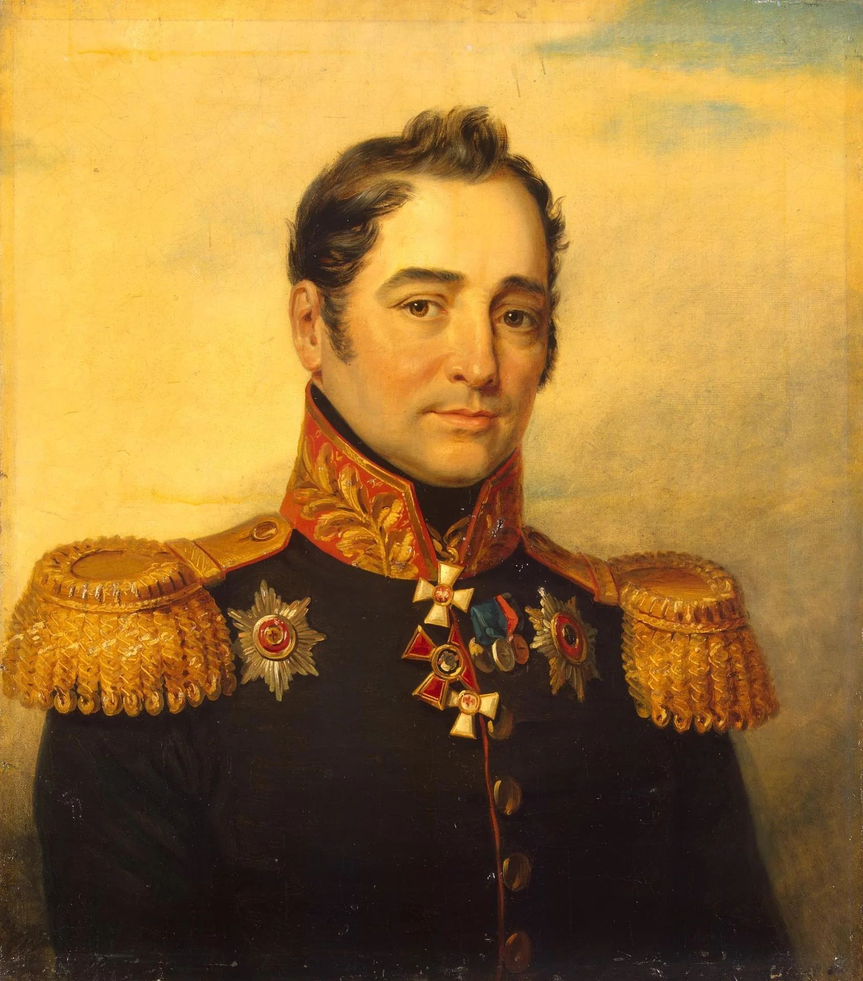 Portrait of Yegor I. Vlastov (1769/70-1837), detail
