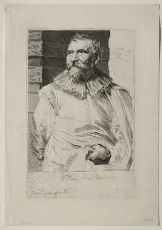 Adam van Noort, by Anthony van Dyck, 1632
