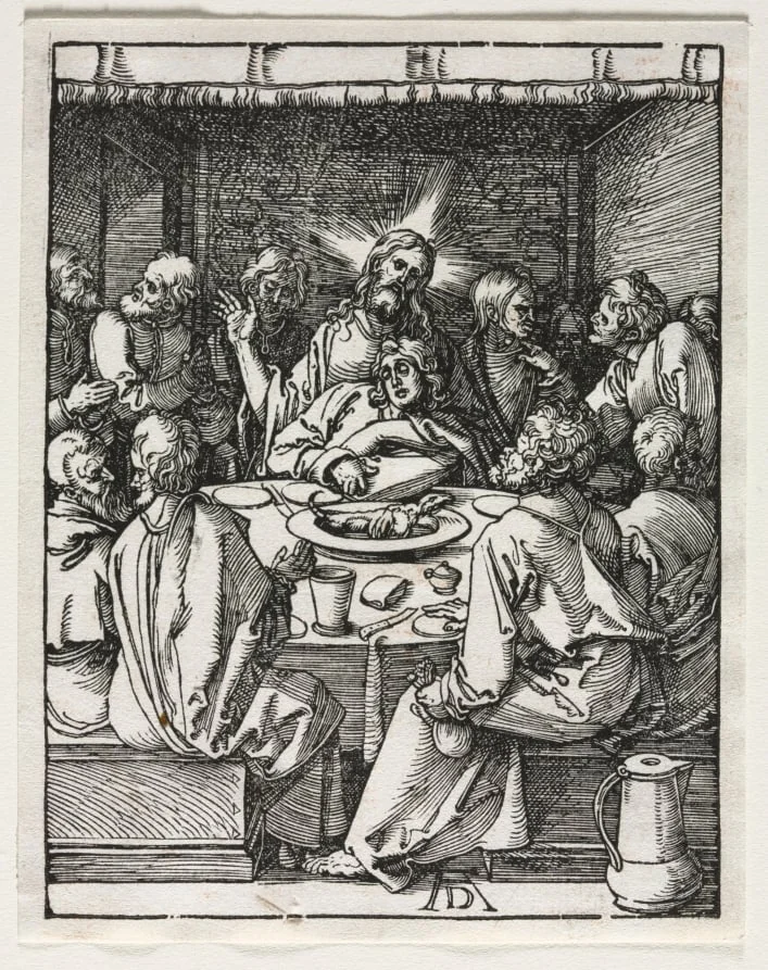 The Small Passion: The Last Supper, detail
