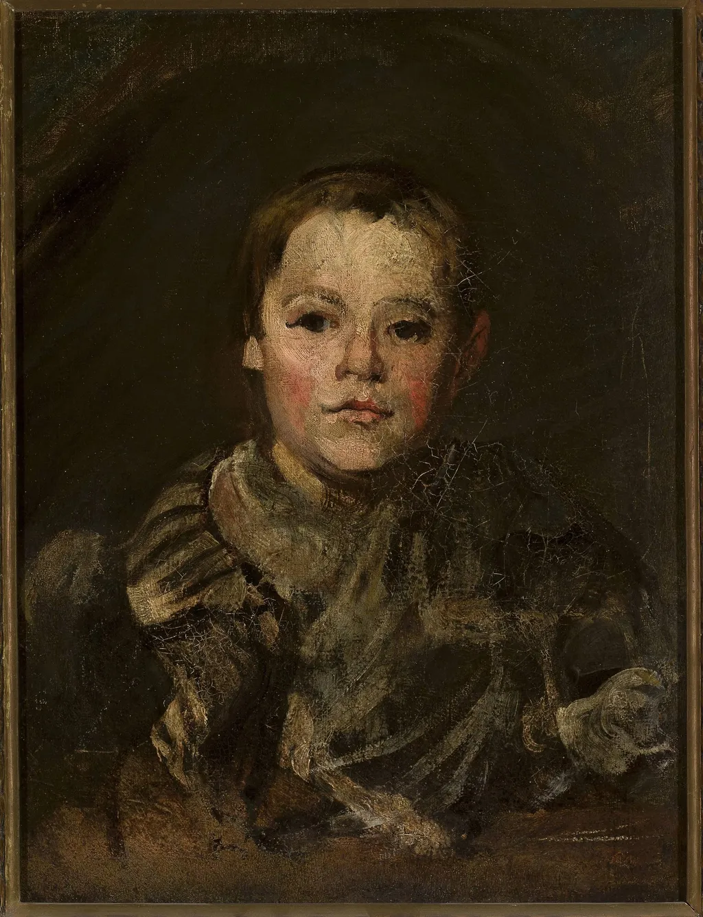 Portrait of the artist’s son, by Piotr Michałowski, oil, 1845