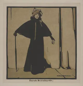 Print of Sarah Bernhardt by William Nicholson (1872-1949), by William Nicholson, 1897