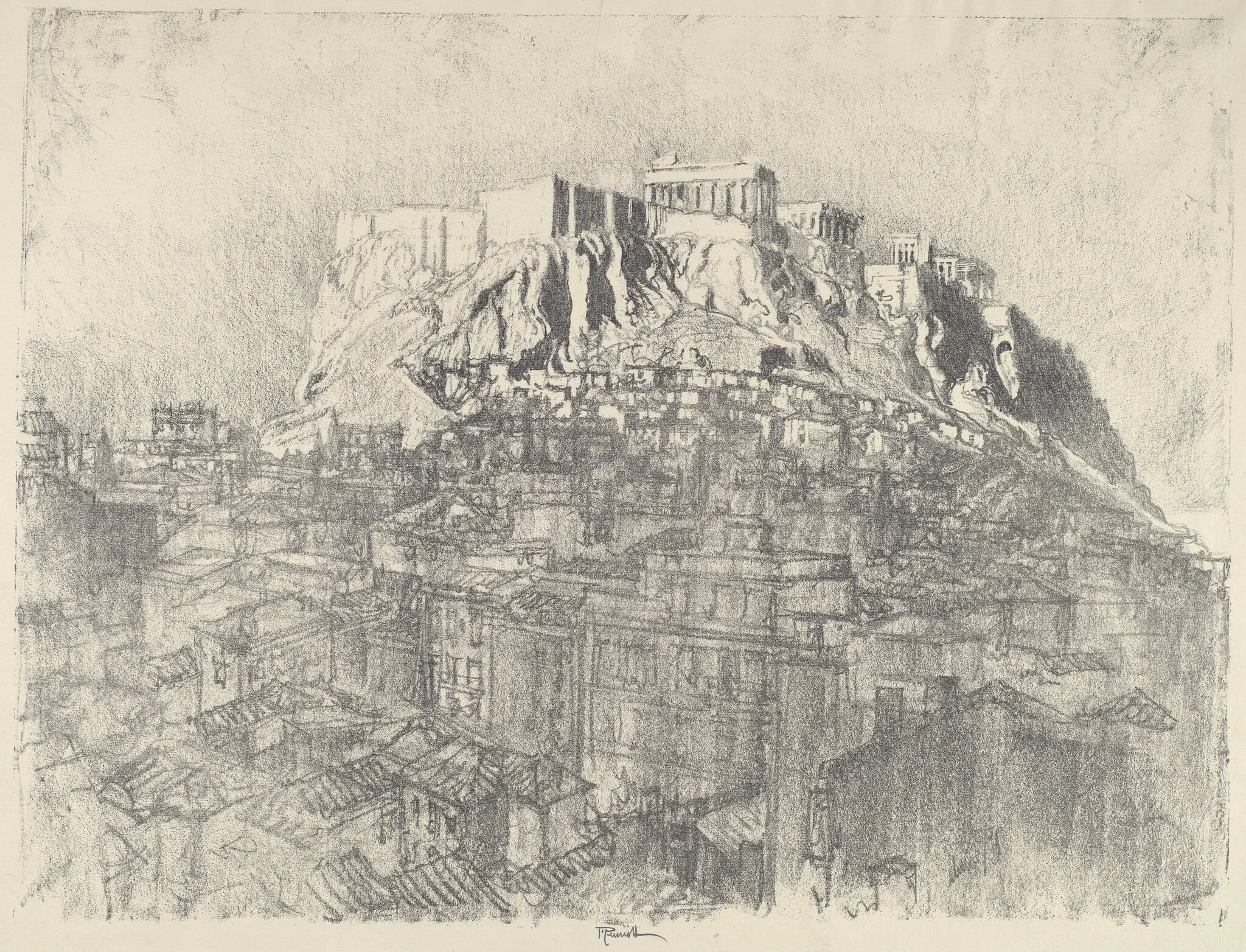 Sunrise over the Acropolis, detail