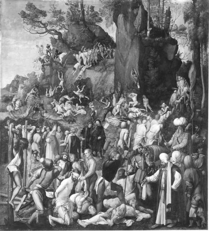 Martyrdom of the Ten Thousand (copy after the original from 1508 in Vienna), detail