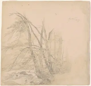 Gestin, by Emanuel Gottlieb Leutze, graphite, 1839