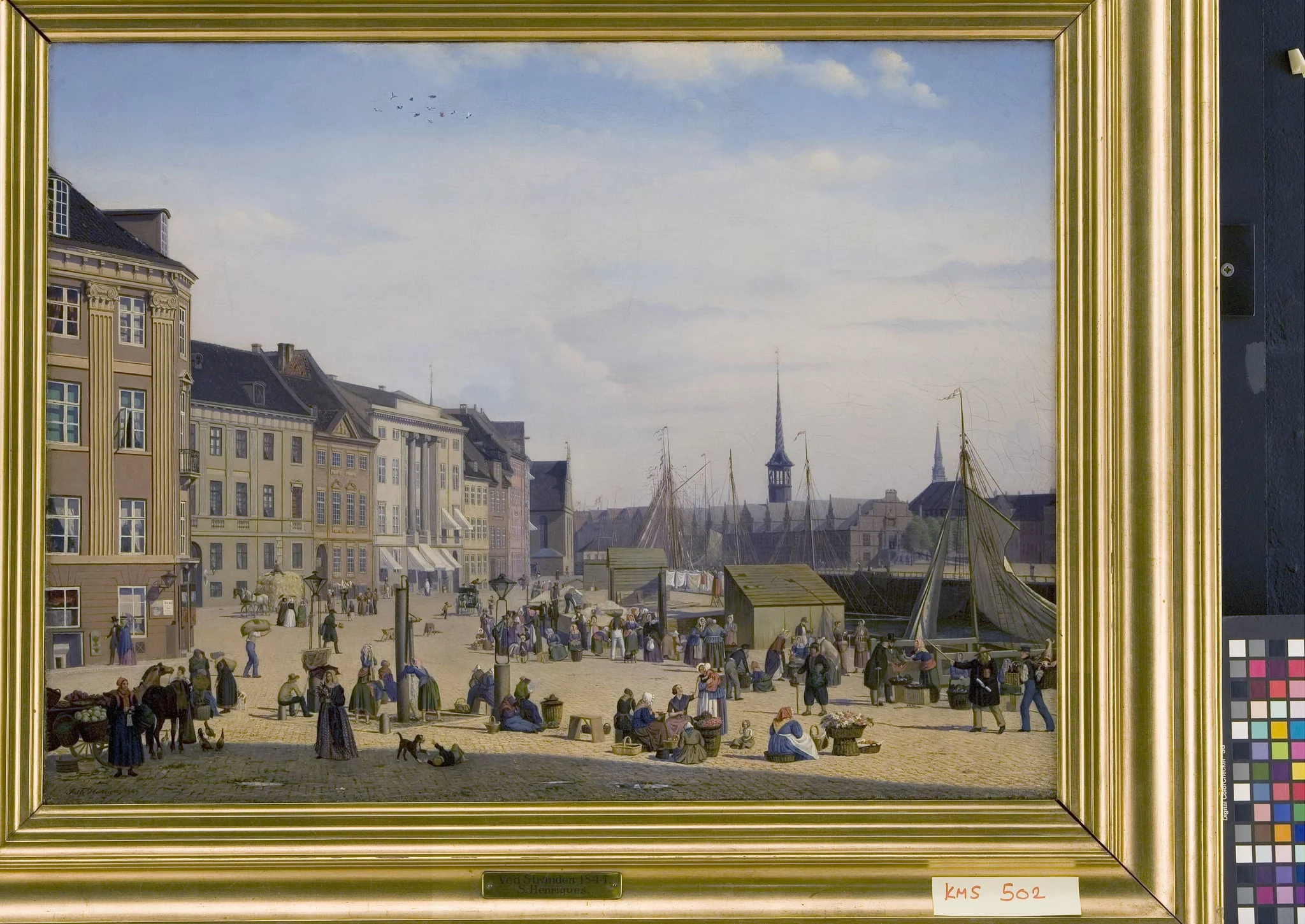 Højbro Plads, a Market Place in Copenhagen, detail