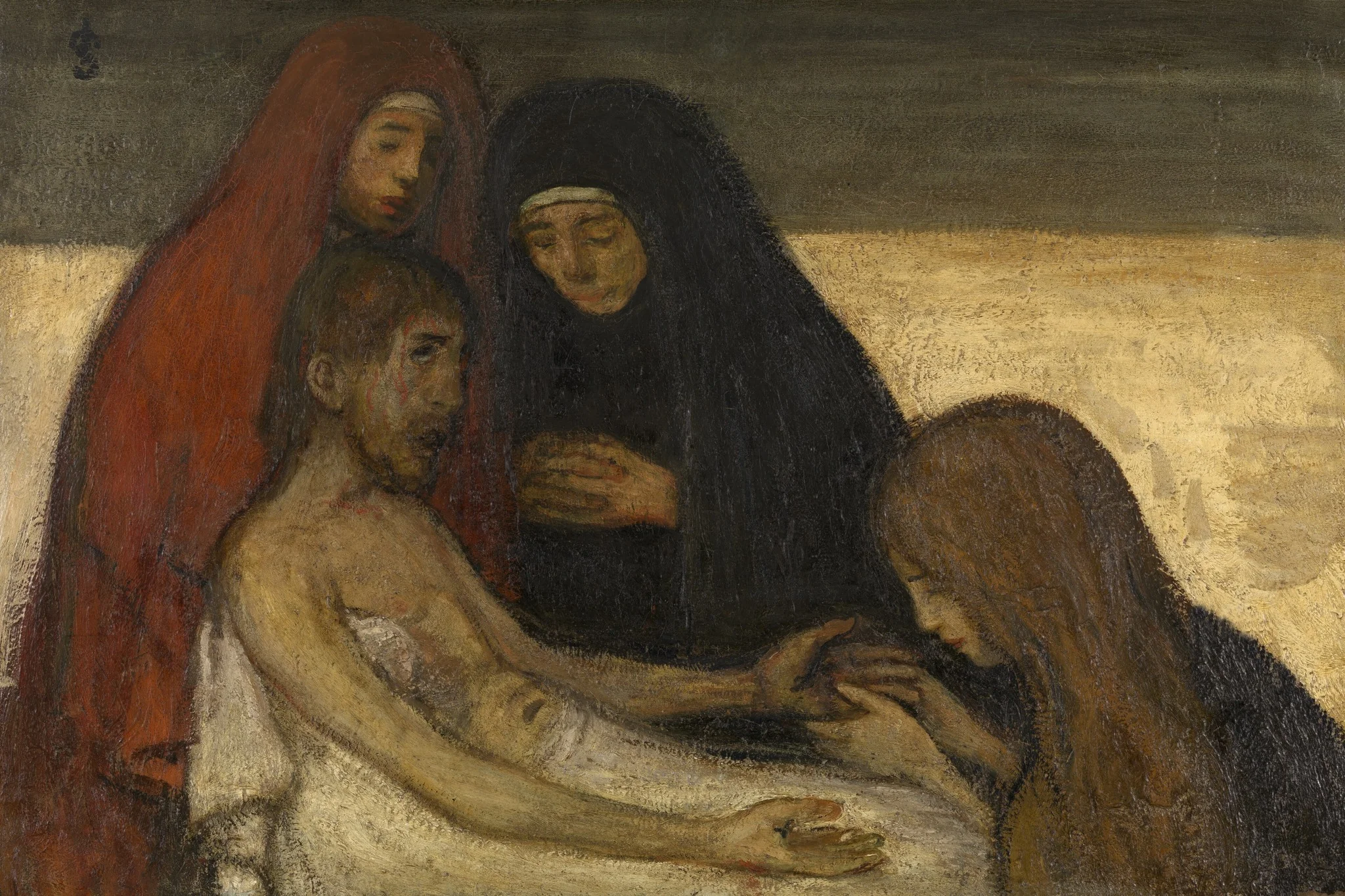 Pietà, detail