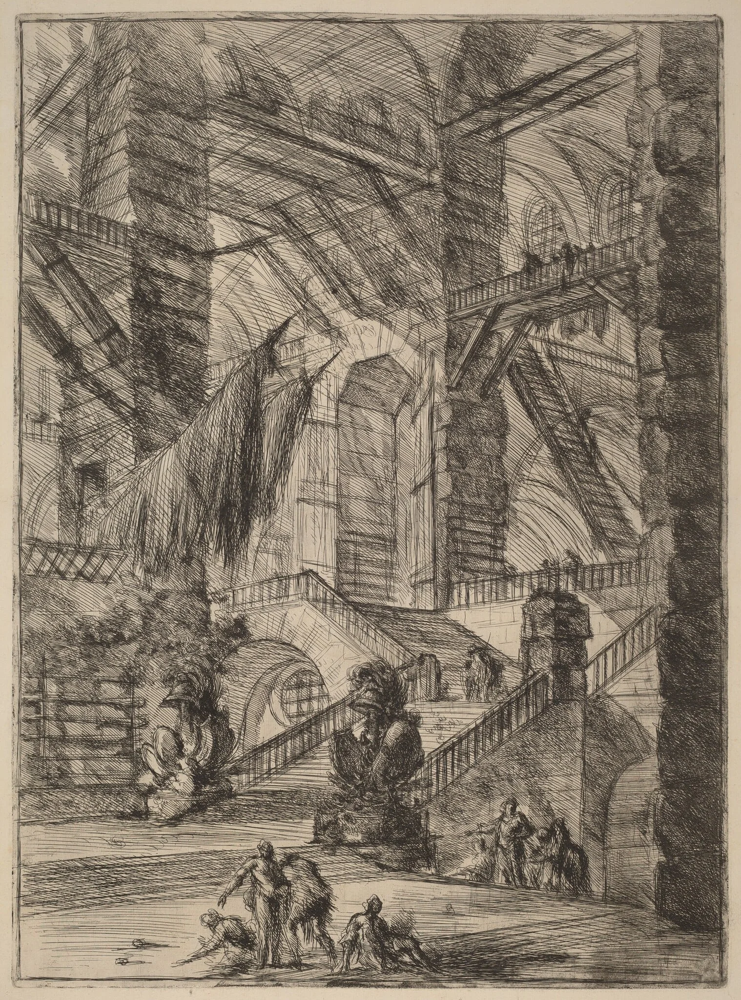 The Staircase with Trophies, detail