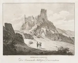 Nieder-oesterreich, Die Ruinen des Schlosses, by Jakob Alt, 1839