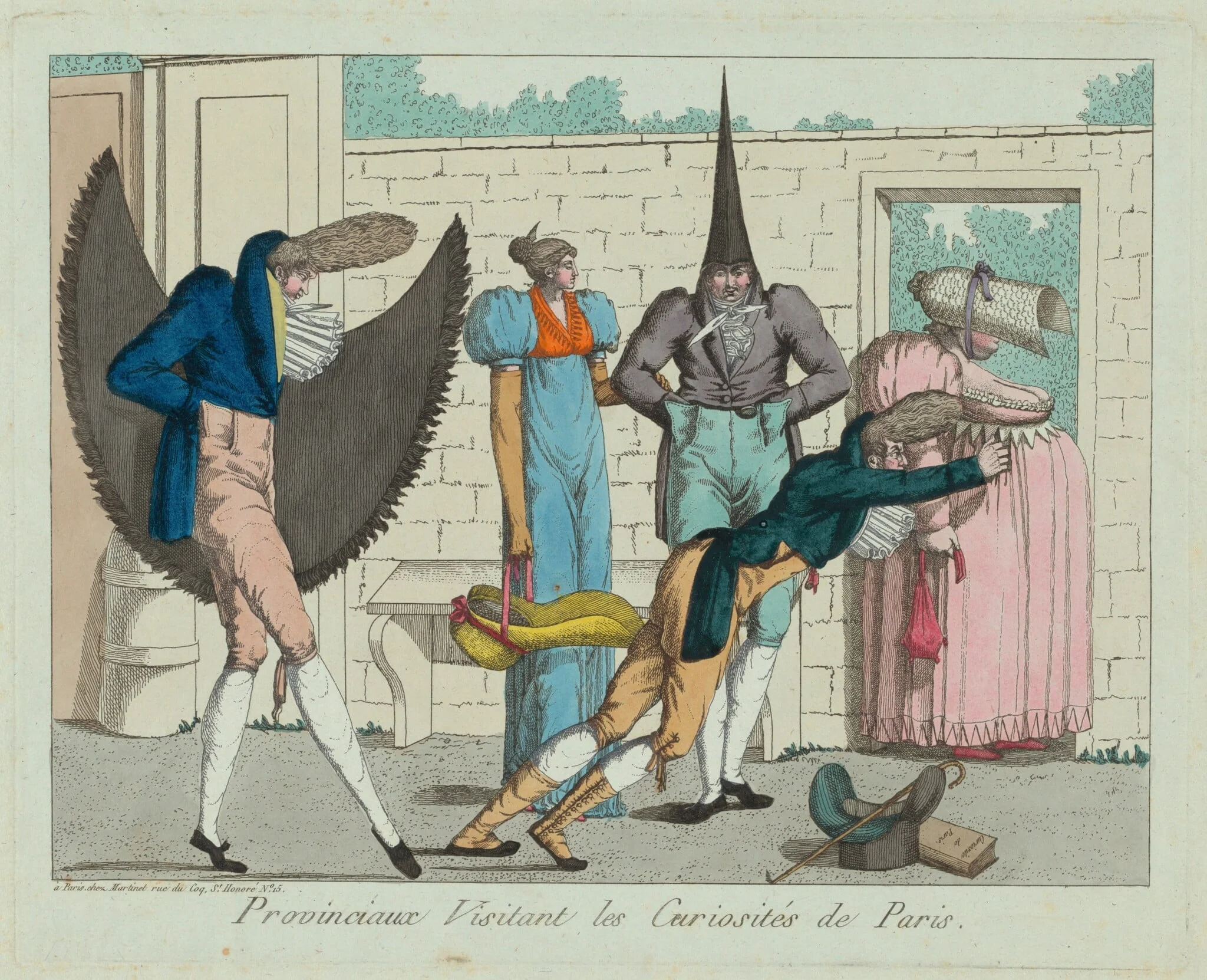 Provinciaux visitant les curiosités de Paris (Provinicials Visiting the Curiosities of Paris), detail