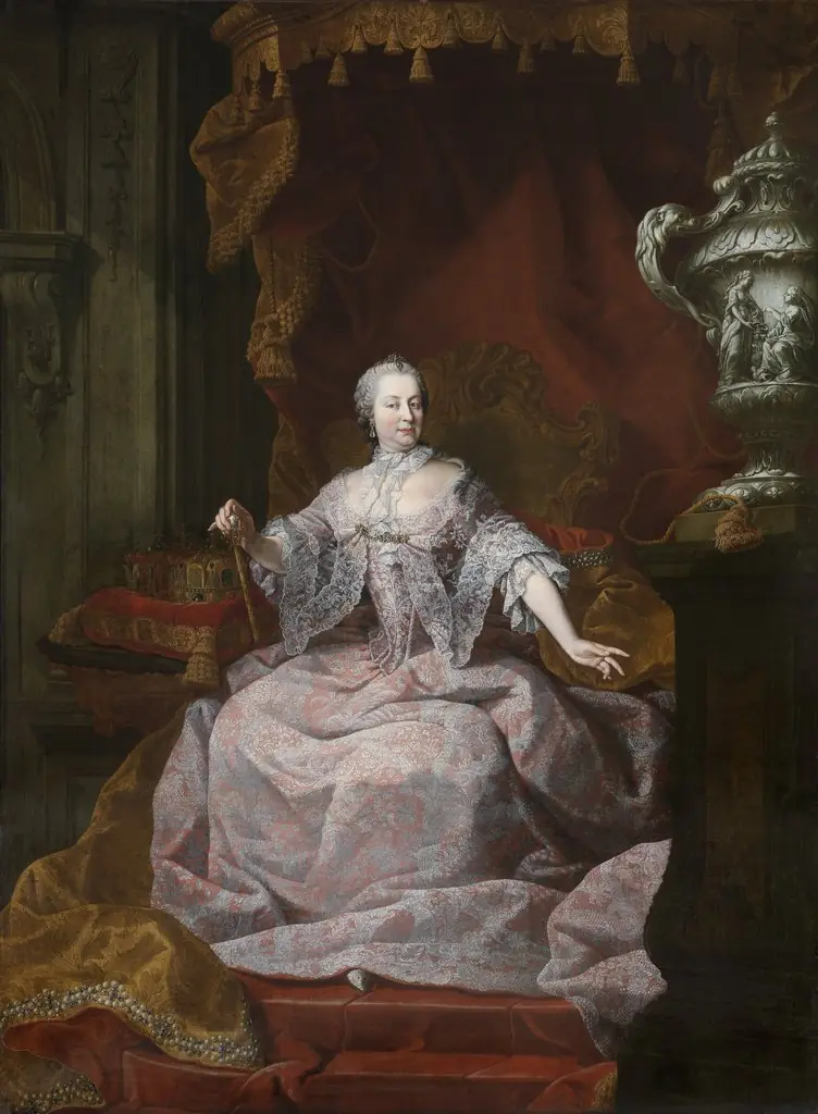 Portrait of Empress Maria Theresa, by Matthias de Visch, oil, 1749
