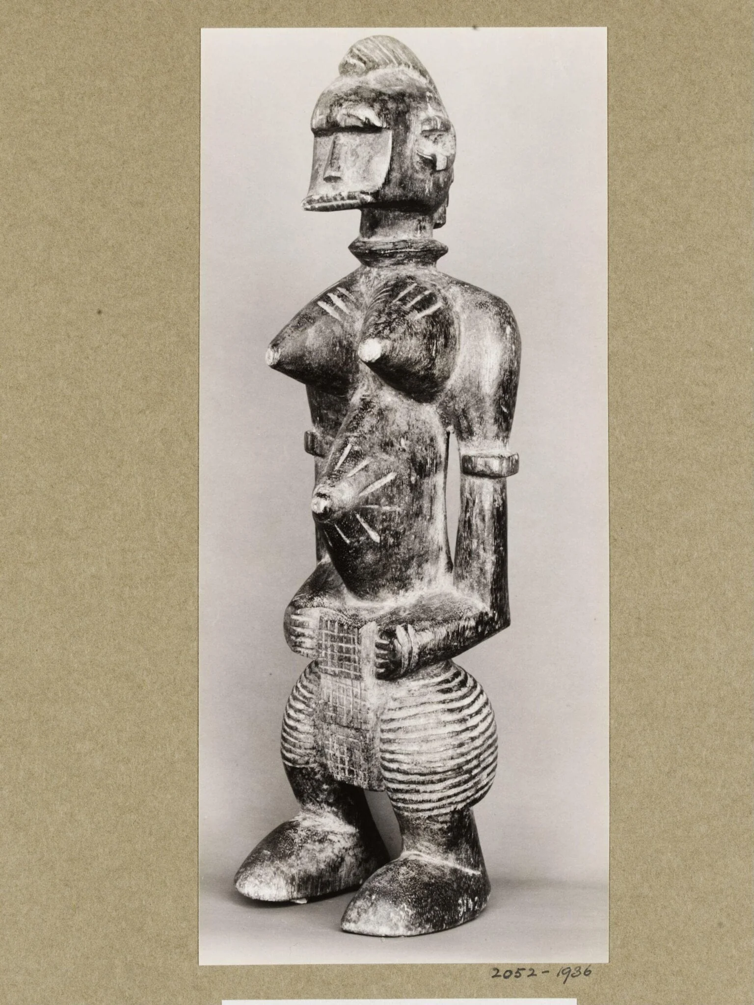 Figure of a woman. Senufo, Ivory Coast, border of Sudan., detail