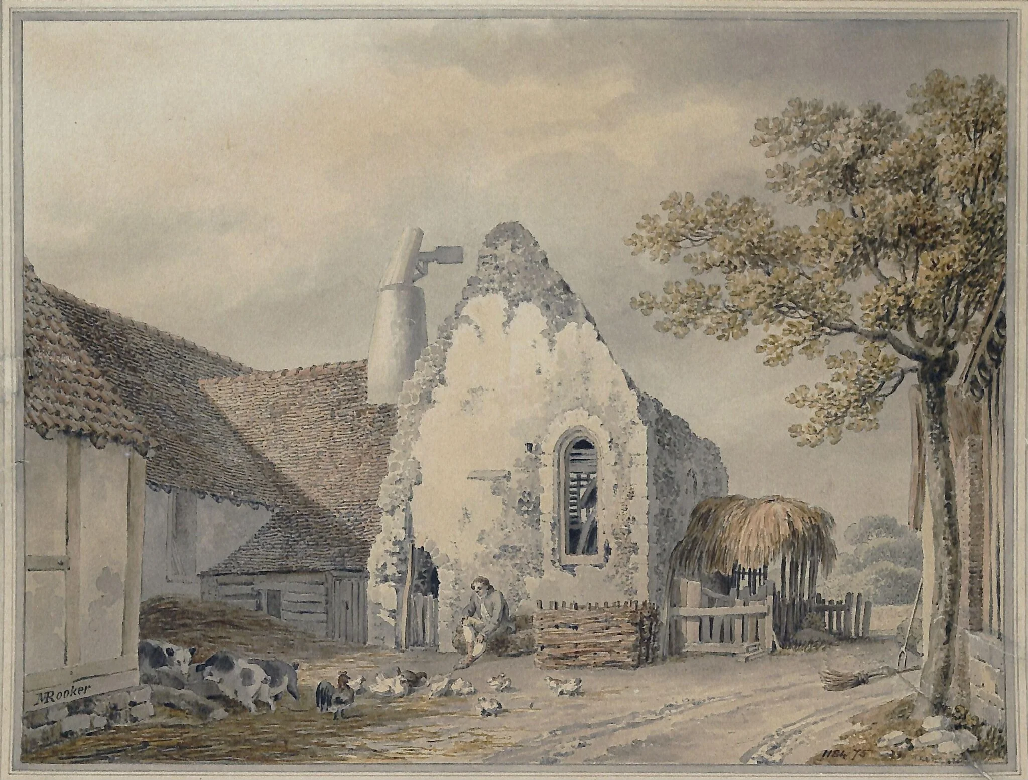 Ruins of St. Botolph's, Colchester, detail