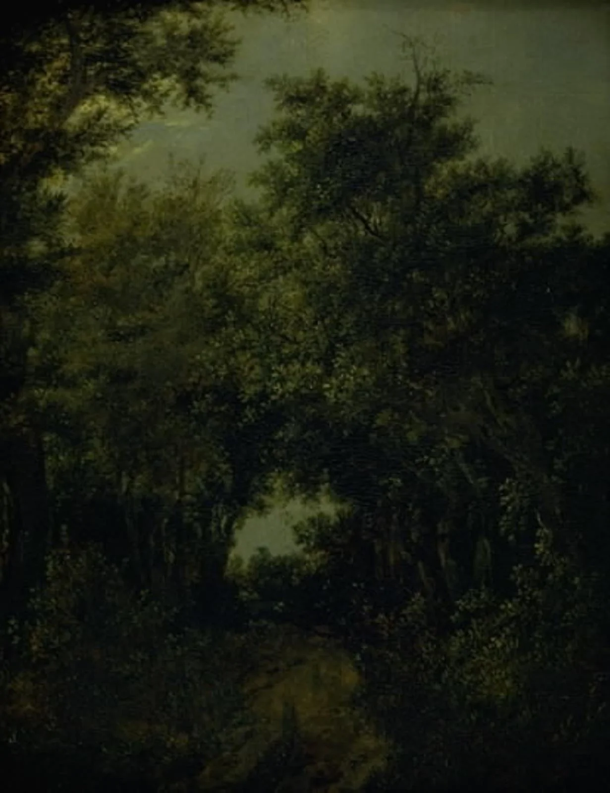 Road in an Oak Forrest, detail