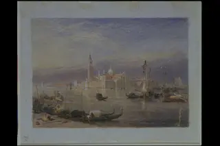 San Giorgio, Venice, by Myles Birket Foster, watercolor, 1850