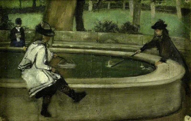 The Boating Pool, detail