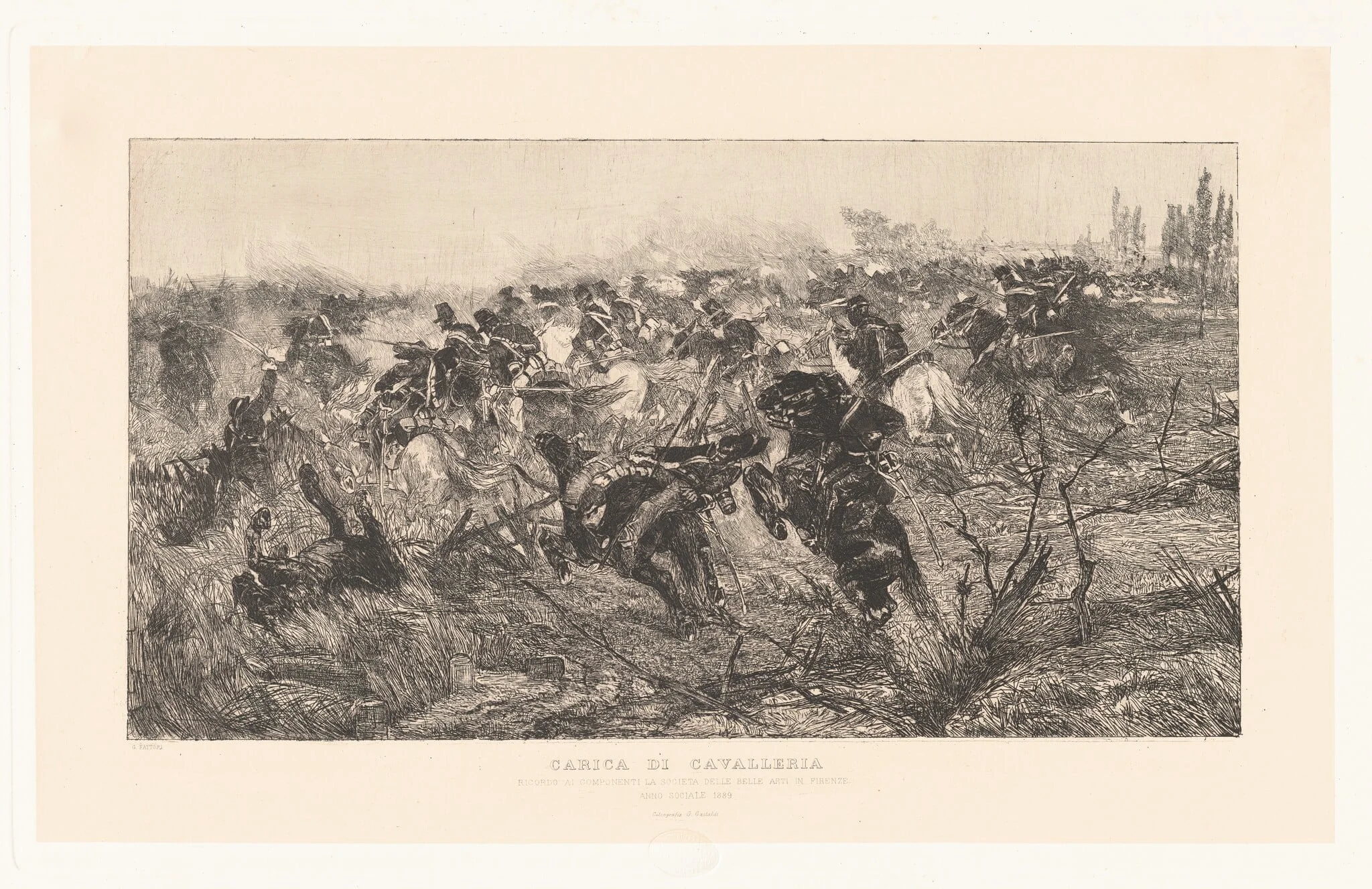 Carica di cavalleria (Calvary Charge), detail