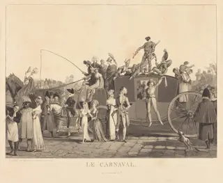 Le Carnaval, by Philibert-Louis Debucourt, ink, 1810