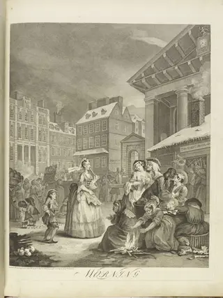 The Four Times of the Day, by William Hogarth, 1737