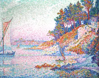 Calanque, by Paul Signac, oil, 1906