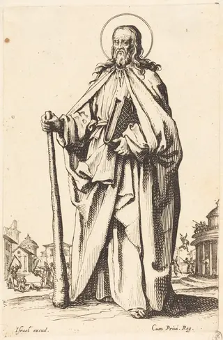Saint James the Less, by Jacques Callot, ink, 1631