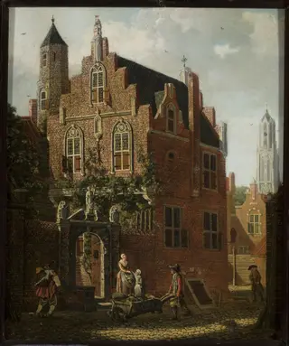 View of the city, by Johannes Huibert Prins, oil, 1792