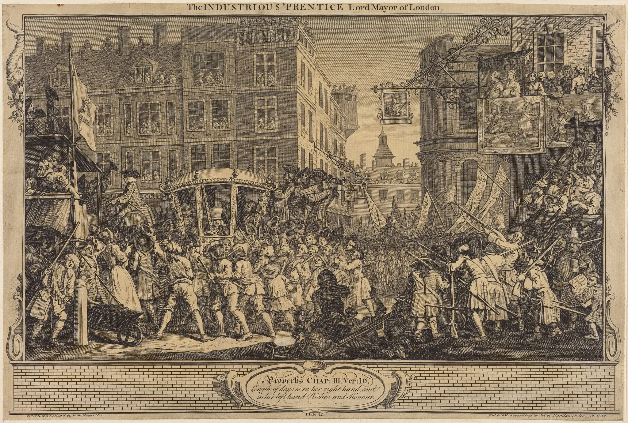 The Industrious 'Prentice Lord-Mayor of London, detail