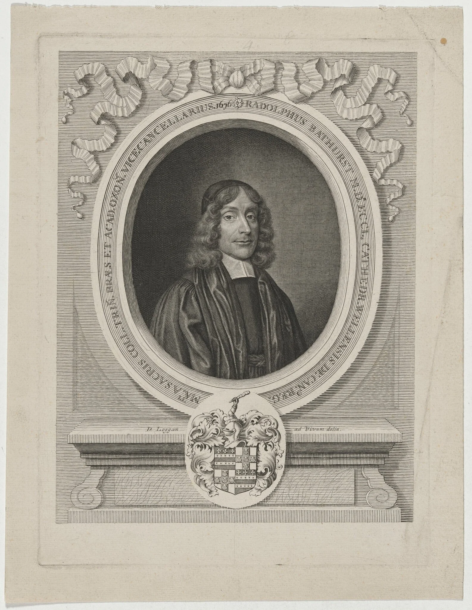 Ralph Bathurst, Dean of Wells, detail