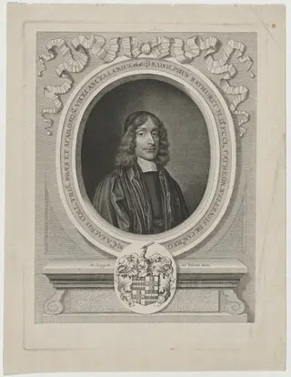 Ralph Bathurst, Dean of Wells, by David Loggan, ink, 1679
