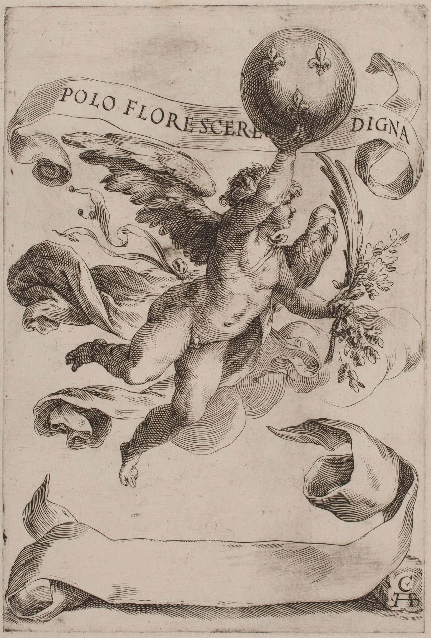 Genius with the Medici Coat-of-Arms, detail