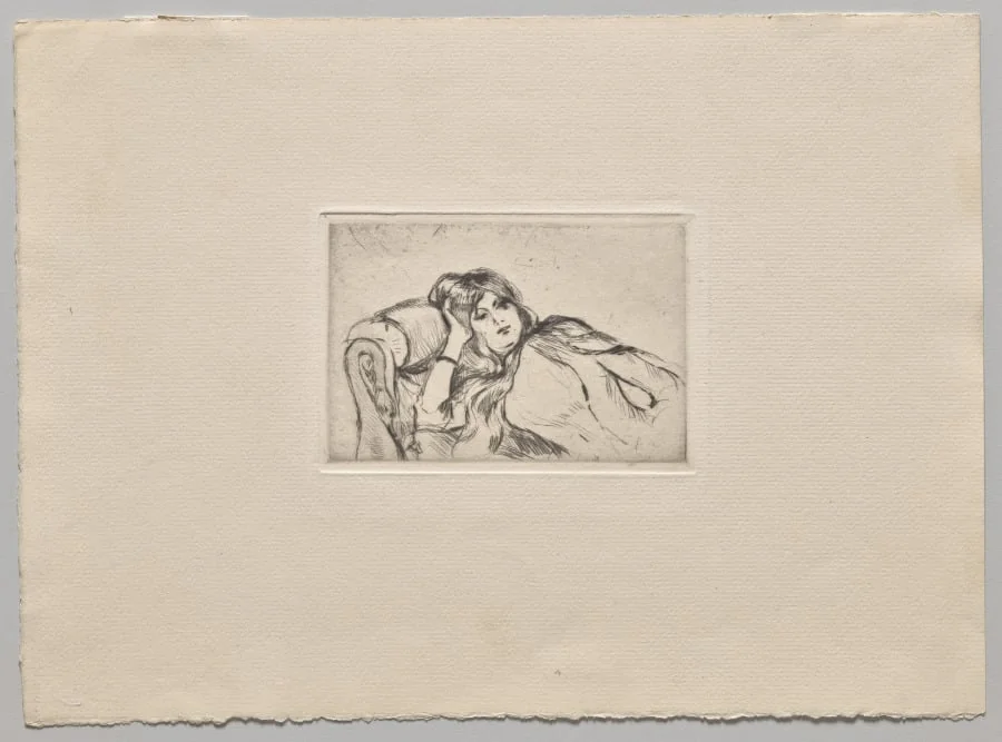 Young Woman at Rest, detail