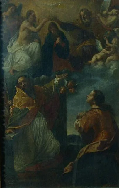 Coronation of Mary, detail